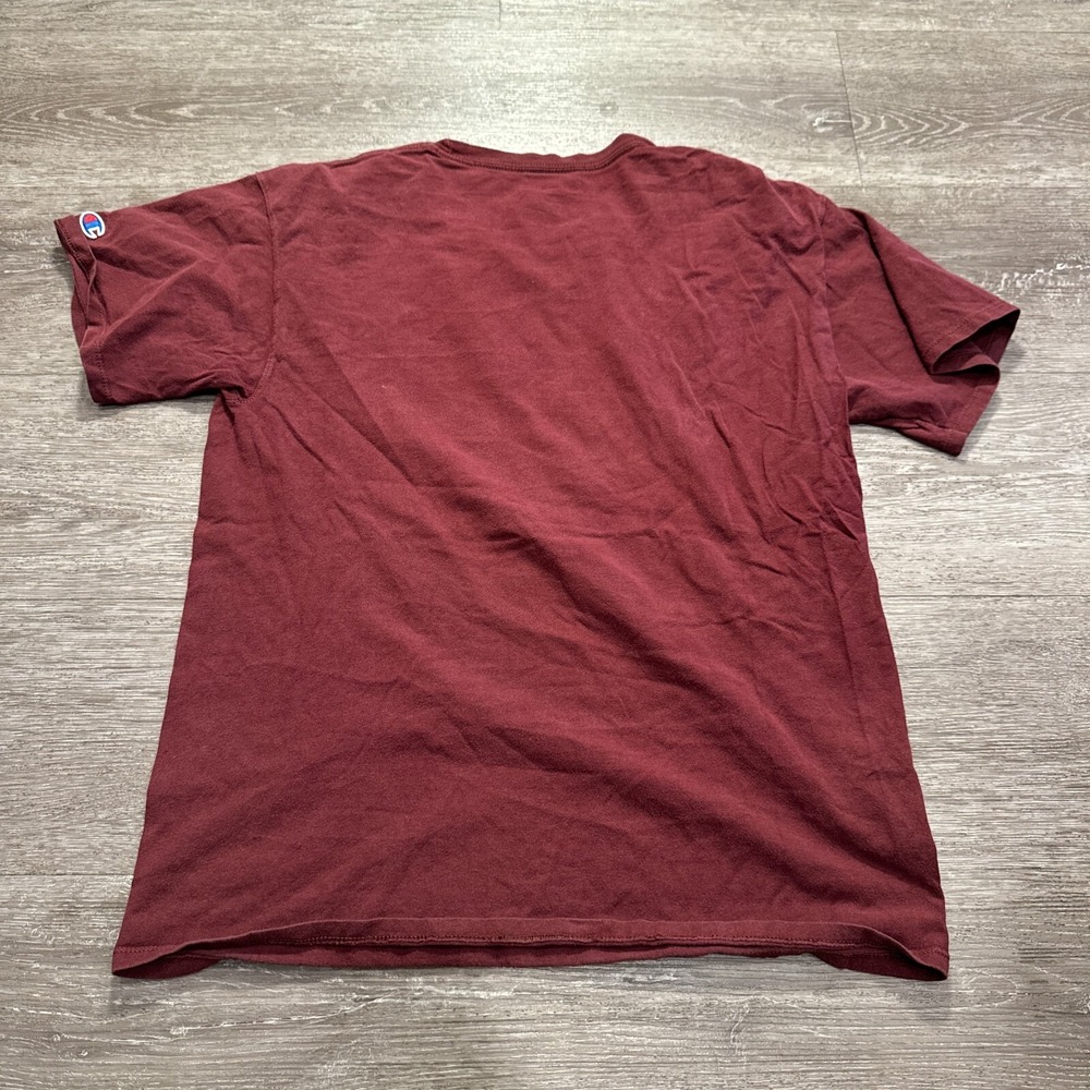 Vintage Champion Shirt Mens Medium red Cotton Casual Streetwear Adult Basic‎ - Picture 6 of 8